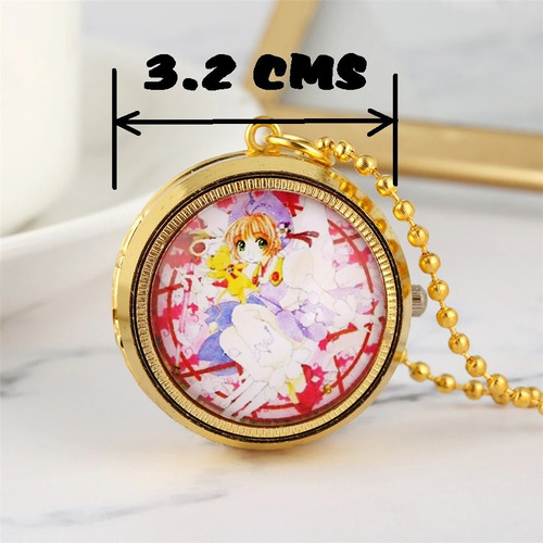 Reloj Sakura Card Captor De Bolsillo Anime Collar 
