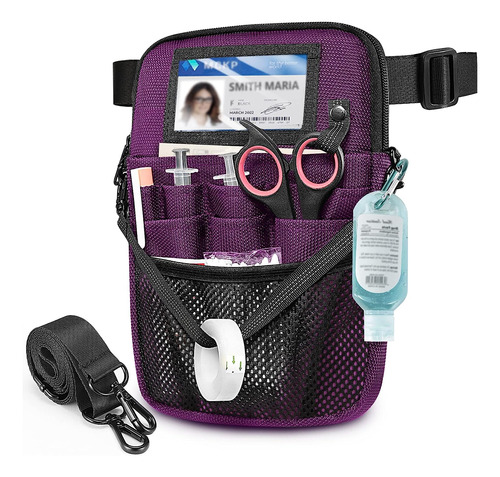 Bolso Con Cinturón Organizador Sithon P/ Enfermera, Morada