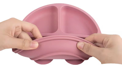 Kit De Vajilla De Alimentación Para Bebe 5 Pzas Color Rosa