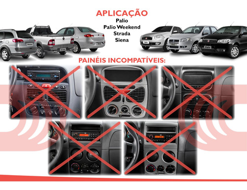 Imagem 7 de 10 de Moldura De Painel 2 Din Multimidia Dvd Mp5 Palio Strada Idea Siena 2005 2006 2007 2008 2009 2010 2011 2012 Preto