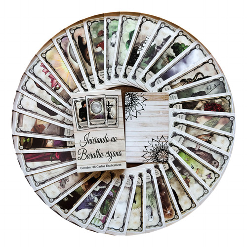 Tarot Iniciando No Baralho Cigano Com 36 Cartas Explicativas