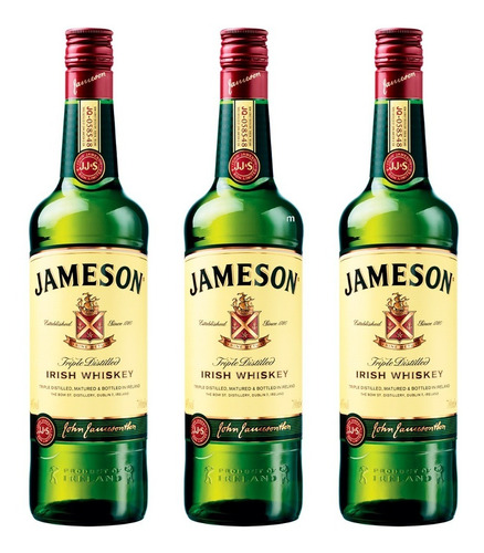 Whisky Jameson X 3 Botellas 750cc. .