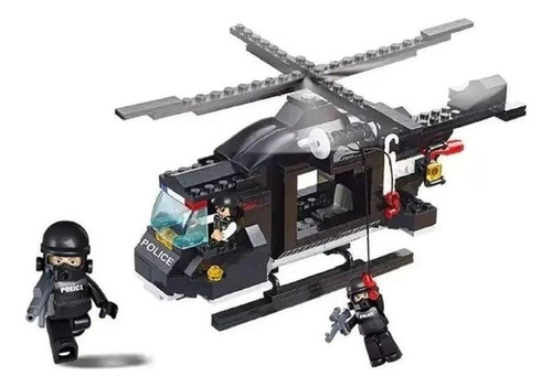 Blocos Policia Helicóptero De Combate Br1197