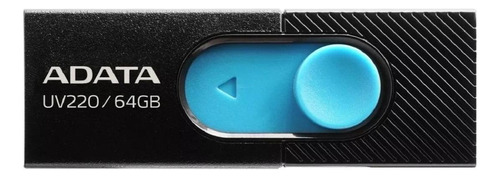 Memoria USB Adata UV220 64GB 2.0 negro y azul