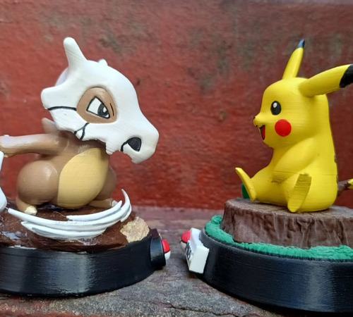 Figura Estatua Cubone Pokémon 104 Pokedex Hecho En 3d