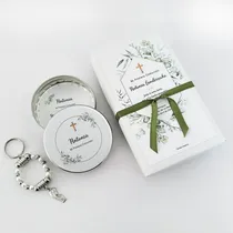 Comprar Souvenir Comunion 20 Latas + Blonda+ Denario + 30 Estampitas