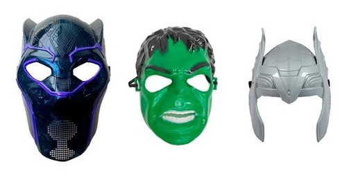 Mascara Pantera Negra, Thor E Hulk Vingadores 