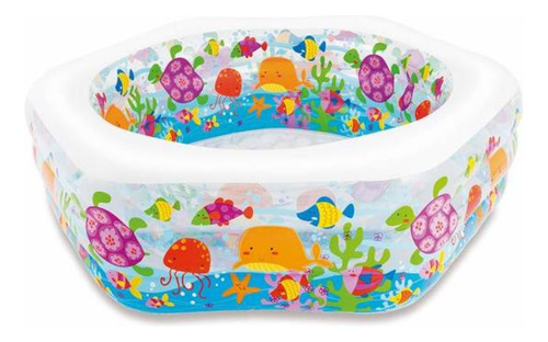 Piscina Inflable De Niños Intex Hexagonal 191 X 178 X 61 Cm