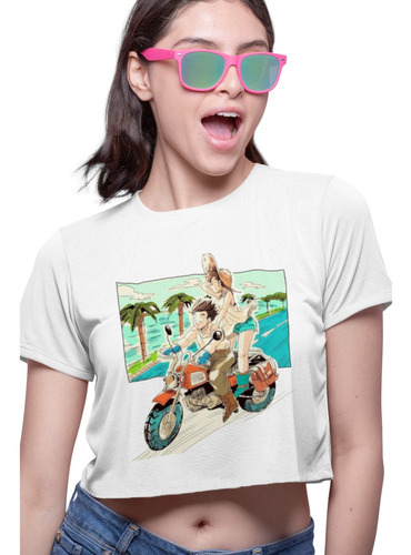 Playera Crop Top Videl Y Goha Paseo 58