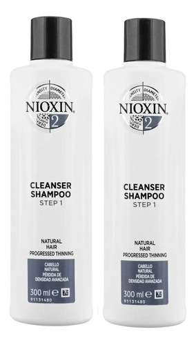Duo Nioxin-2 Shampoo Densificador Para Cabello Natural 300ml