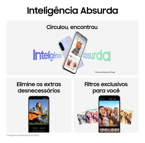 Smartphone Samsung Galaxy A36 5g 128gb, 6gb Ram, Recursos Ai Preto