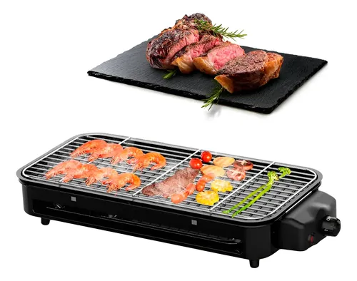 Parrilla Eléctrica 2 En 1 Con Termostato Regulable 5 Niveles
