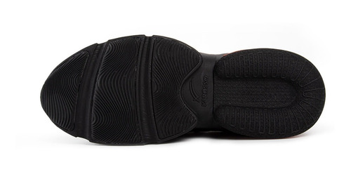 Imagen 6 de 6 de Tenis Deportivo Karosso Media Suela Aire Negro Rojo M502