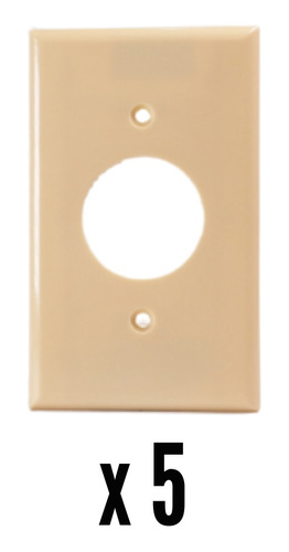 Tapa Para Tomacorriente Circular Color Beige Tania 5 Unds