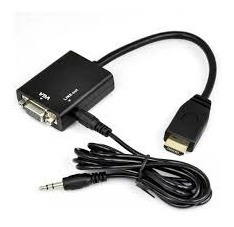 Cable Conversor Hdmi A Vga Video Audio Full Hd