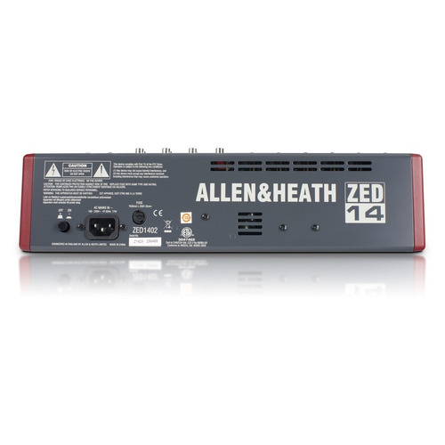 Imagen 3 de 6 de Consola Mixer Allen & Heath Zed 14 Cuotas