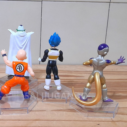 Muñecos Dragon Ball X6 Figuras 11cm Personajes Base Transp