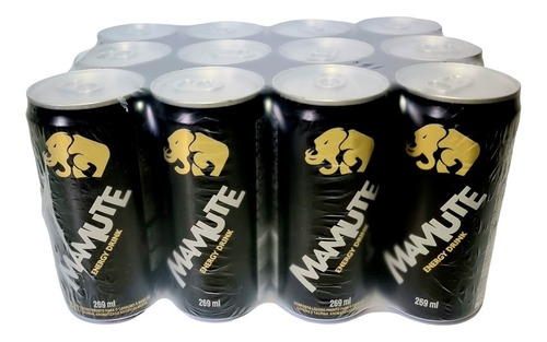 Kit 12 Mamute Energy Drink 269ml Sem Açúcar E Zero Calorias