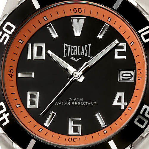 Relógio Masculino Everlast Prateado De 2 Anos C