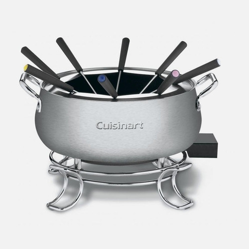 Juego De Olla Eléctrica Foundue 8 Tenedores 3lts Cuisinart