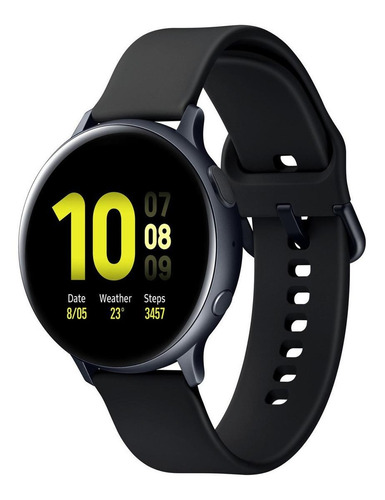 Imagem 3 de 5 de Samsung Galaxy Watch Active2 (bluetooth) 1.4 Caixa 44mm De Alumínio Aqua Black Pulseira Aqua Black De Fluoroelastómero E O Arco Aqua Black Sm-r820