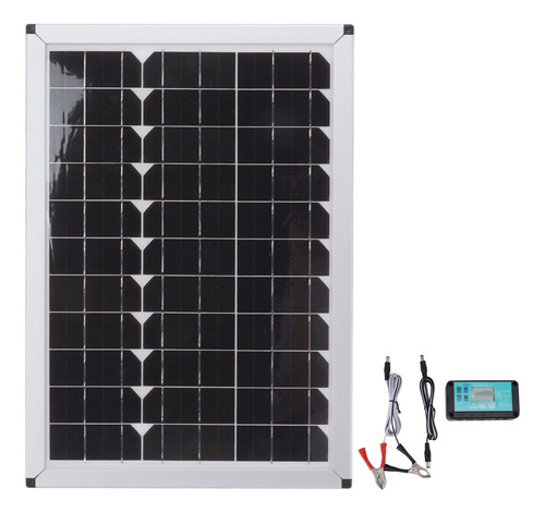 Panel Solar Para Rv 100w 18v, Kit De Batería Monocristalino