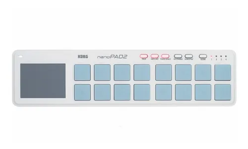 Controlador Midi Usb Com 16 Pads Korg Nanopad 2 Branco