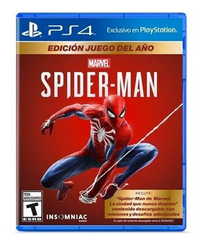 Juego Spiderman Para Ps4 Edición Game Of The Year - G0006075