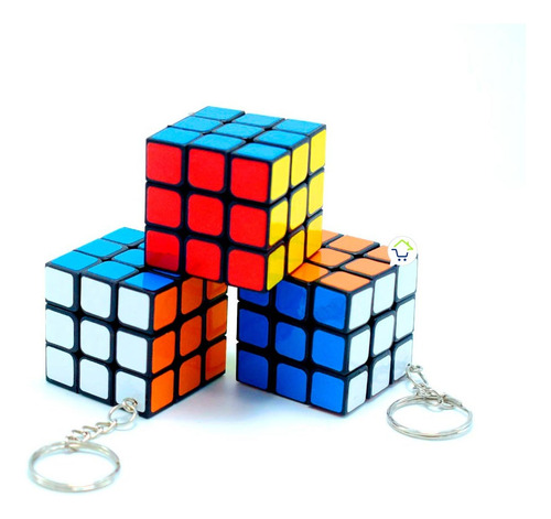 Llavero X3 Cubo Rubik Pequeño Juguete Gmcub284