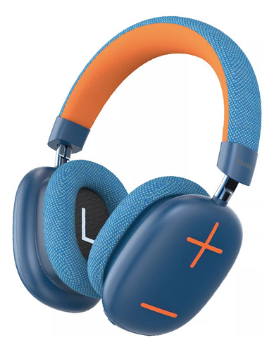 Headphone Bluetooth Redução De Ruído Com Microfone Cor Cor Azul