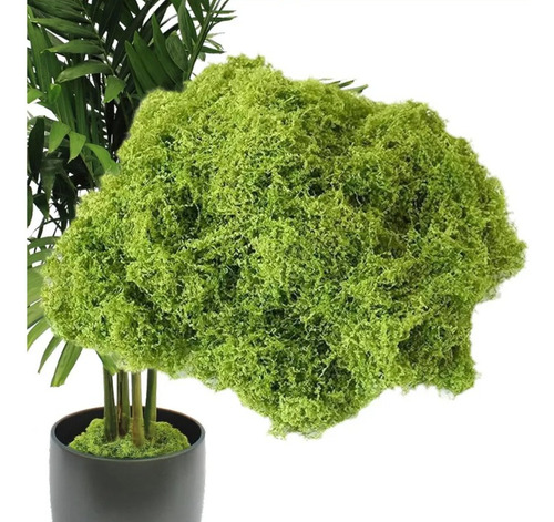 Pack 5 Musgo Artesanal Falso Musgo Verde, Artificial Plantas