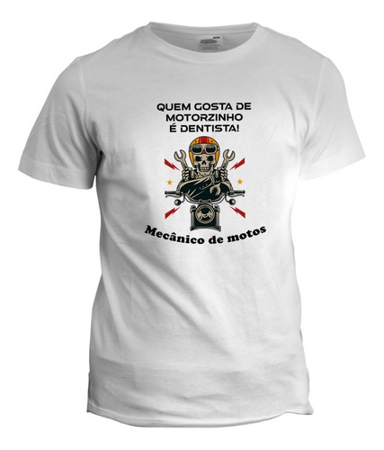 Camiseta Personalizada Mecânico De Motos - Giftme Profissões