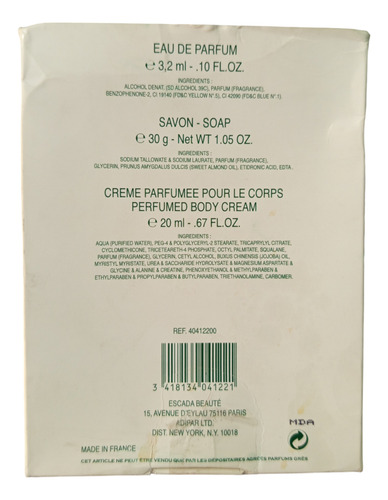 Perfume Estuche Carbotine 3.2ml Jabon Y Crema Corporal Raro