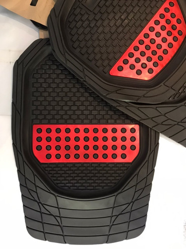 Alfombras 4 Piezas Negra/gris Tipo Bandeja Car Mats 4006abs