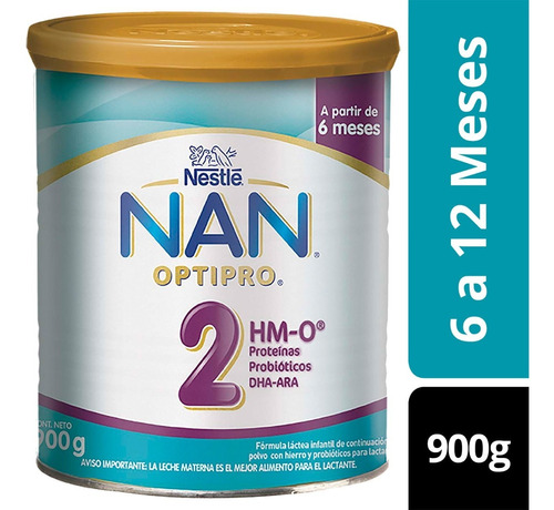 Leche Nan 2 Optipro Con Hm-o® 900g Tarro