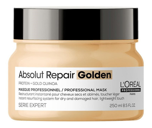 Imagen 2 de 6 de Máscara Dorada Absolut Repair Loreal Pro 250 Ml