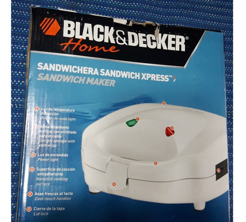 Black & Decker - Sandwichera - Sin Uso, En Caja Original