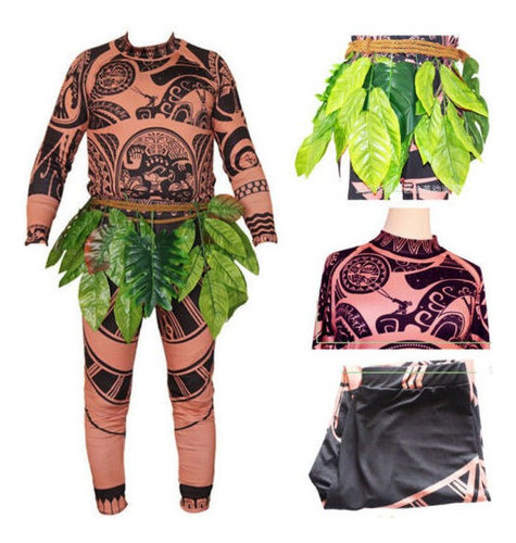 Camiseta/pantalones T Moana C Tattoo Para Adultos, Maui, Hom