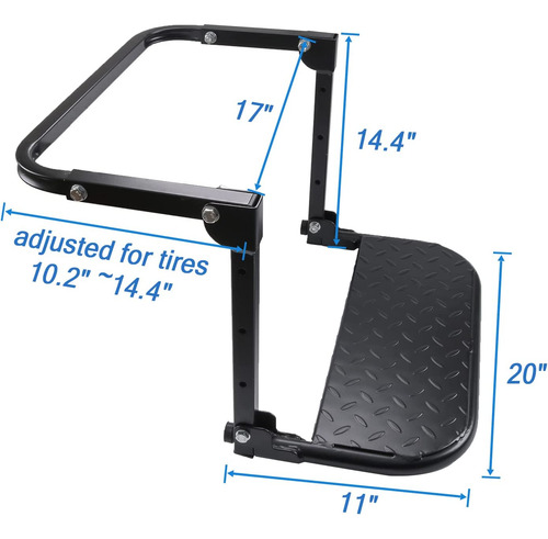 Peldaño De Neumático Plegable Resistente Camión, Suv...