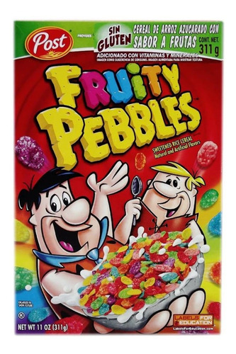 Cereal Post Fruity Pebbles Sabor Frutas 311 G