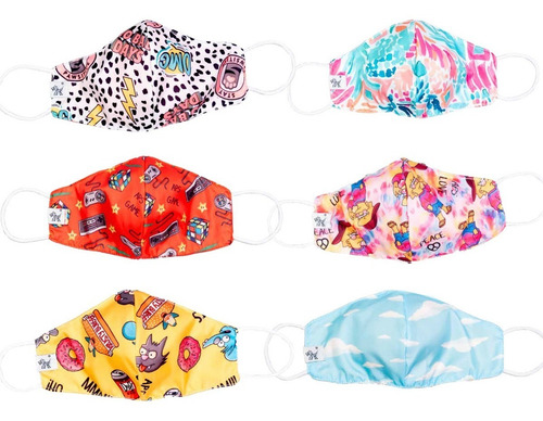 Tapaboca Barbijo Impermeable Lavable Moderno Original Suave