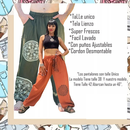 Babucha Pantalón Bambula Yoga Taichi Meditación Relax