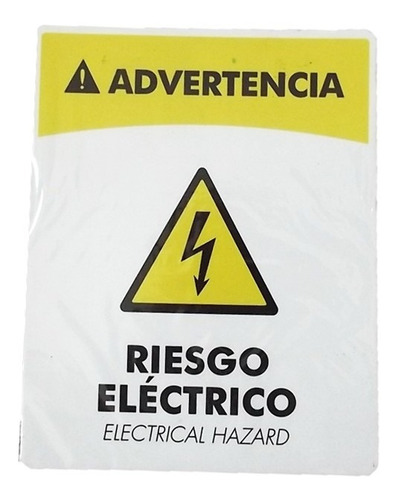 Aviso Señal Riesgo Electrico Advertencia 21x16 Señalizacion 