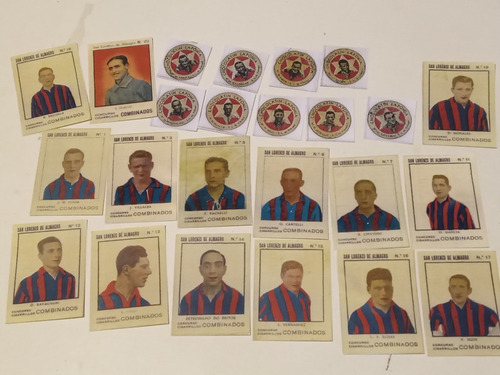 Reproduccion: 70 Figuritas San Lorenzo 1927-1941