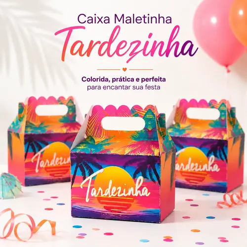 20 Maletinha Lembrancinha Festa Infantil Tardezinha Adulto