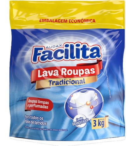 Lava Roupas Em Pó Facilita 3kg Audax