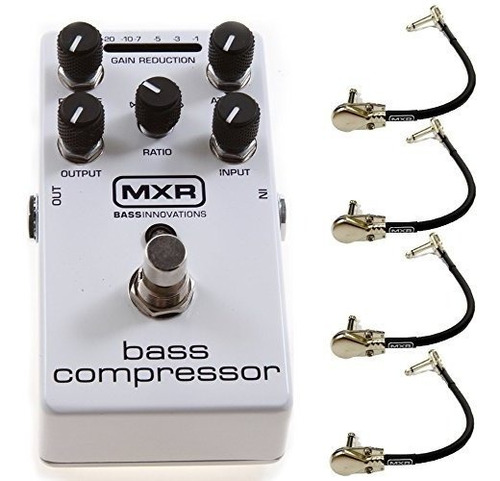 Mxr M87 Bajo Compresor Pedal De Efectos Con 4 Mxr Ángulo Rec