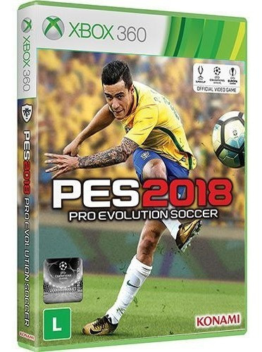 Pes 2018 Xbox 360 Futebol Midia Fisica Dvd Original Lacrado