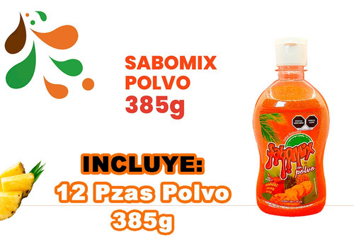 12 Pzas Polvo Sabomix Ideal Para Fruta Y Micheladas!!!