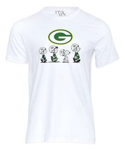 Playera Green Bay Packers. Nfl. Empacadores. Americano Verde